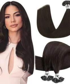 U-Tip Hair Extensions Dark Brown A++