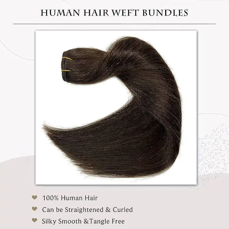 Hand Tied Weft Dark Brown A++ - Image 4
